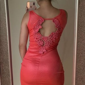 H&M Coral Backless Dress